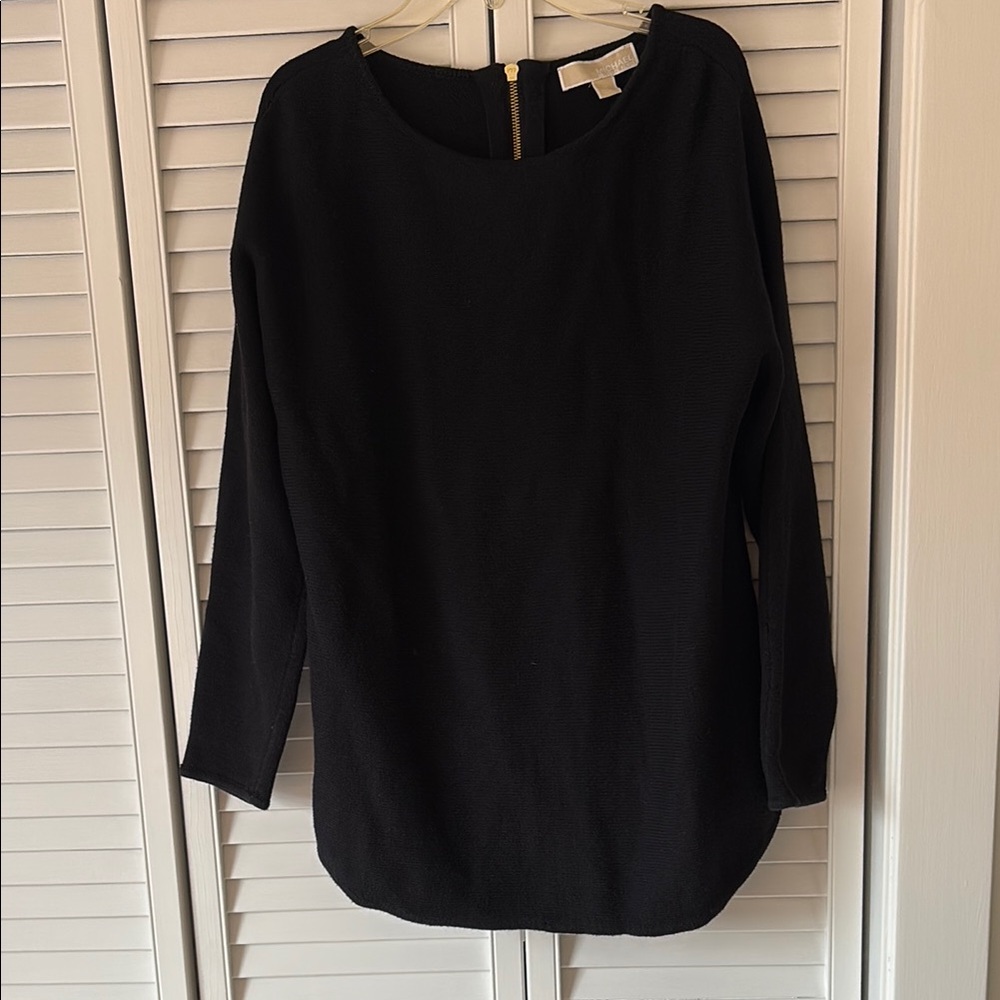 Michael Kors Black Tunic Top